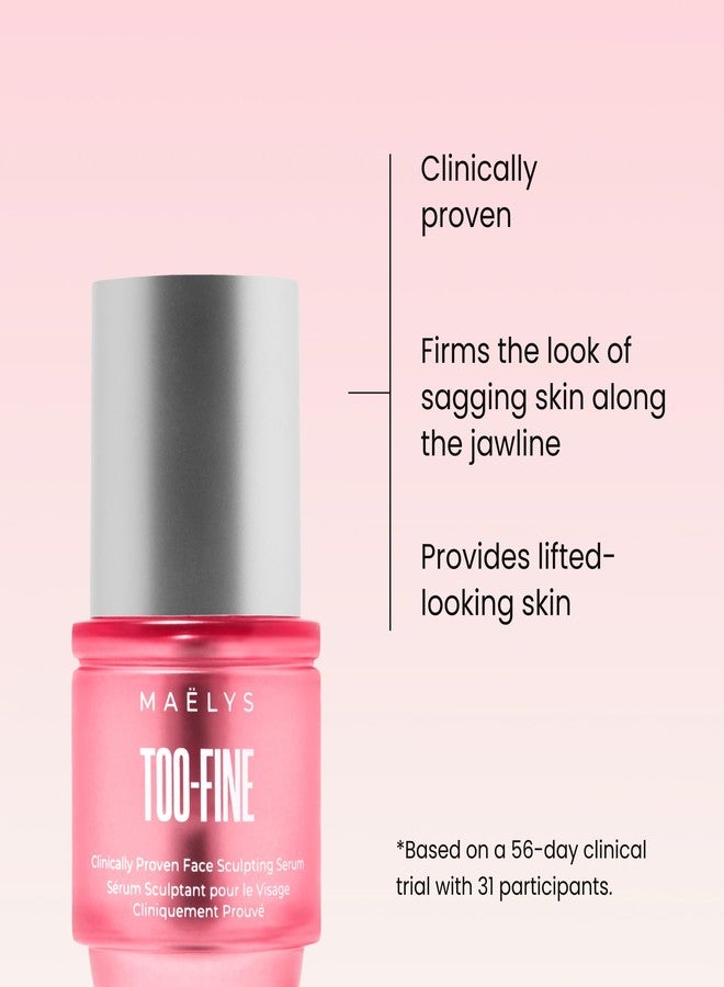 Maelys MAËLYS TOO-FINE Face Serum for Women - Firming Anti-Aging Serum with Glaucine & Bacillus Ferment - Helps Lift the Look of Sagging Skin on Jawline, Cheekbones & Under Eyes (15 mL) - Image 2